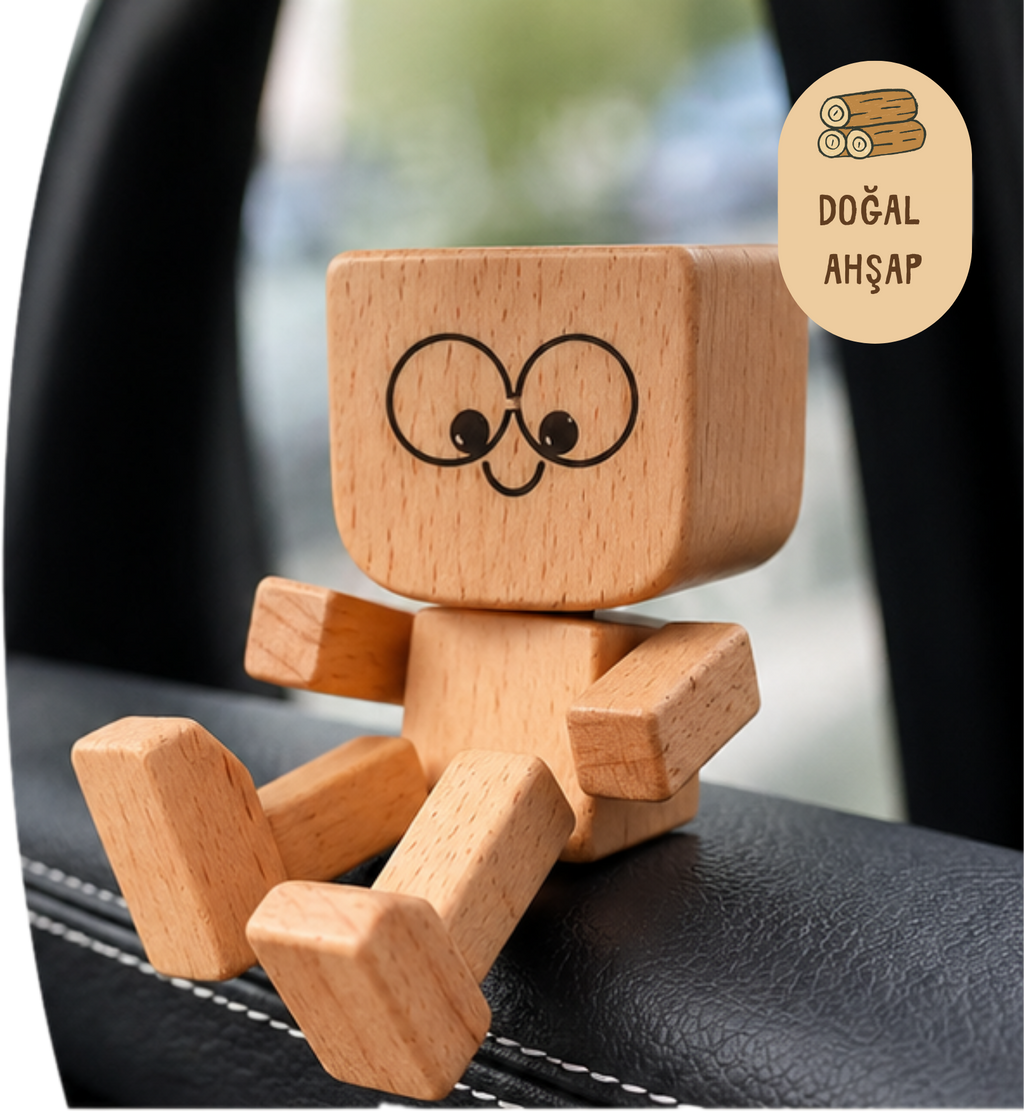 WobblyWood Araç İçi Sallanan Ahşap Figür