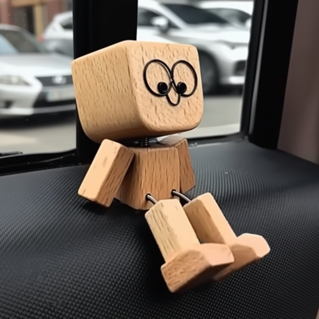 WobblyWood Araç İçi Sallanan Ahşap Figür